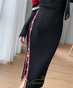 ニットワンピース | ワンピース 秋 秋服 レディース ニット ロングワンピース ロング 長袖 肩出し 秋冬 送料無料 セクシー フェミニン デート 春 お出かけ 結婚式 暖か 通勤