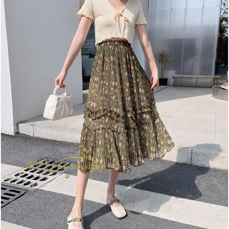 スカート | ロング 秋 花柄 柔らか ボトムス レディース ロングマキシ丈 シンプル 無地 カジュアル 着痩せ コーデ 春 30代 秋20代 40代 50代 夏物 夏