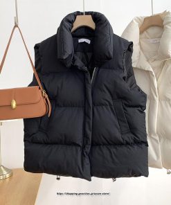 コート・ジャケット | アウター ダウンベスト ベスト ノーカラー レディース おすすめ シンプル 軽量 あったか 防寒 細身 コットン 2022新作 アウター 秋冬 着痩せ