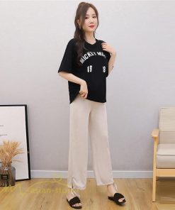 パンツ レギンス | ワイドパンツ 妊婦服 カジュアル レディース 産前 マタニティウェア ゆったり ウエスト調整 大きいサイズ 無地 ママ 夏 春 ストレッチ マタニティパンツ 9分丈