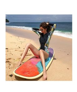 水着 | フィットネス競泳 レディース パッド付き ワンピース 女性 練習 トレーニング スイムウェア 20代30代40代 プリント 韓国ファッション 長袖 オールインワン