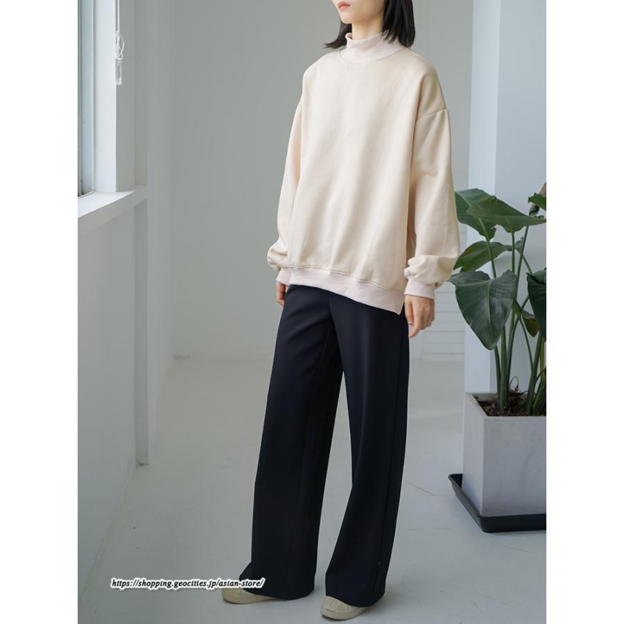 パーカー | 裏起毛トレーナー レディース スウェット トップス ボリューム感 ビッグシルエット オーバーサイズ あったか トレーナー 無地 秋冬 軽い しっとり