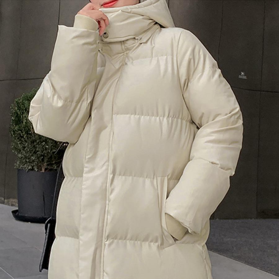 トレンチコート | フード付きキルティングコート レディース