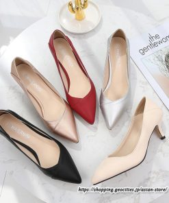 パンプス | スリッポン ポインテッドトゥ ピンヒール 28cm 大きいサイズ サボサンダル ローカット サボ レディースシューズ 靴 上品 革靴 無地 大人 レザー調