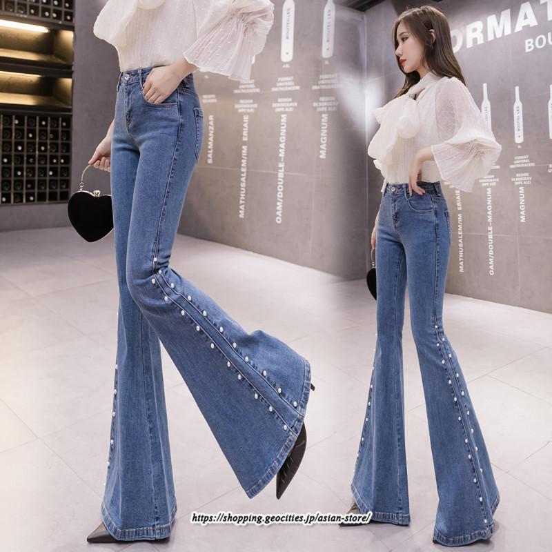 チノ・テーパード・ジョガー・スキニーパン | デニムパンツ レディース スキニーデニム フレアパンツ ロングパンツ ボトムス ロング ジーンズ ジーパン ストレッチ 着痩せ ハイウエスト 送料無料 長ズボン