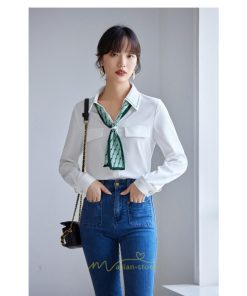 シャツ・ブラウス | シャツ ブラウス 秋冬 レディース スカーフタイ きれいめ フォーマル 春 長袖 M L オフィス S XL XXL 上品 OL 高級感 フェミニン シフォン 通勤 可愛い