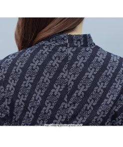 マキシ | ワンピース レディース 柄 大きいサイズ 膝丈 長袖 きれいめ 30代 40代 50代 着やせ 上品 キレイめ レトロ風 オシャレ カジュアル 春秋冬