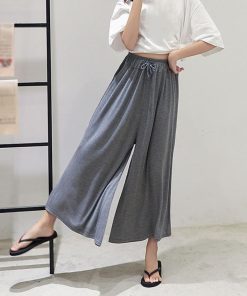 ワイドパンツ | レディース ガウチョパンツ スカーチョ ゆったり パンツ ウエストゴム