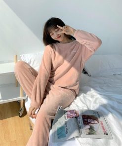 インナー・ルームウェア | フリースパジャマ 上下セット レディース