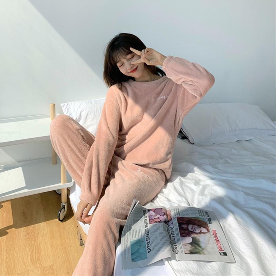 インナー・ルームウェア | フリースパジャマ 上下セット レディース