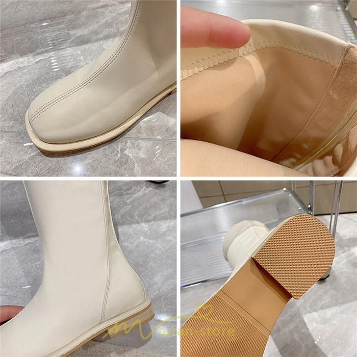 ロングブーツ | レディース ロング丈 太ヒール スクエアトゥ トレンド PU 黒 シンプル コスプレ 美脚 おしゃれ 歩きやすい 履きやすい 滑にくい かわいい