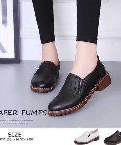 パンプス | オックスフォードシューズ レディース レザー ローファー通勤 ヒール パンプス
