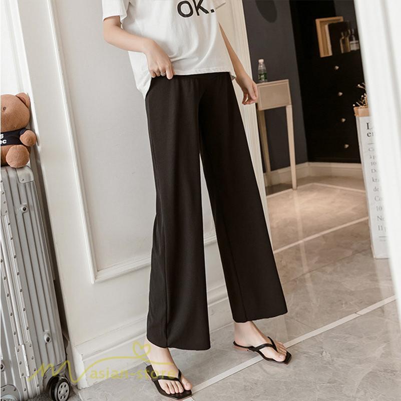 パンツ レギンス | マタニティ パンツ マタニティパンツ 着痩せ ワイドパンツ 無地 薄手 春 夏 秋 カジュアル 無地 妊婦 お出かけ きれいめ ウエスト調整 妊婦服 柔らか おしゃれ