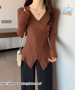 ニット・セーター | カットソー ニット レディース リブニット 長袖 秋冬 春 トップス スリム ストレッチ インナー 無地 着痩せ 通学通勤 長袖カットソー 長袖ニット プルオーバー