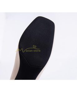 ショートブーツ | ブーティー ブーツ レディース シューズ 靴 太ヒール チャンキーヒール 合皮ブーツ PUブーツ くつ 黒靴 春秋冬 後ろファスナー 大人 美脚