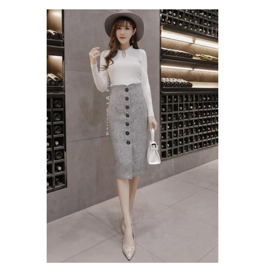 在庫ある | 短納期巻きスカート タイトスカート ハイウエスト 膝下丈スカート ビジネススカート フォーマルオフィス ラシャスカート エレガント OL 通勤 着痩せ フェミニン