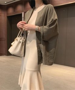 カーディガン | レディース 春 夏 秋 7分袖 ノーカラー 無地 ゆったり 初秋 カジュアル 20代30代 薄手 リネン 羽織 40代 50代 秋コーデ ライトアウター きれいめ