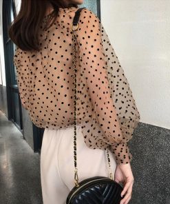 透かし編みトップス | シアーブラウス セットアップ アンサンブル