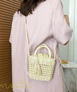 女性用バッグ | トートバッグ レディース 軽量 カゴバッグ 2022 かごバッグ トート 夏 おしゃれ サマーバッグ 女性 手編み 軽い 50代 旅行 40代 30代 ストローバッグ