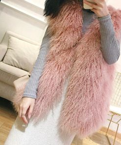 ジャケット・ブルゾン | エコファーベスト レディース韓国風ベスト