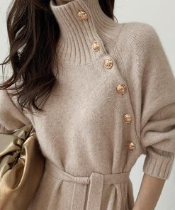 ドレス | ニットワンピース 長袖 レディース 秋冬