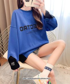 パーカー | トレーナー レディース スウェット 大きいサイズ 韓国 トップス 長袖 おしゃれ 秋冬 送料無料 プルオーバー ゆったり トップス クルーネック Tシャツ