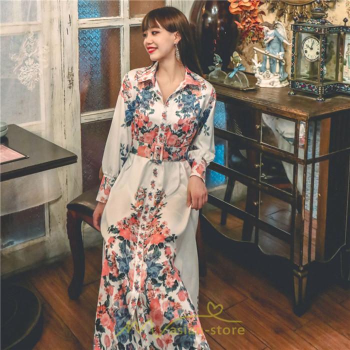 マキシ | ワンピース 長袖 きれいめ 春 ロング 大人 ロング丈 リラックス レディース ルームウェア 上品 旅行 体型カバー リゾート フランス風 着痩せ