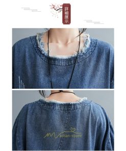 デニムワンピース | ワンピース レディース カジュアル 人気 デニム ロング丈 切り替え 長袖 レトロ風 体型カバー 着痩せ 大きいサイズ 20代30代40代50代 マタニティ 秋 春 夏