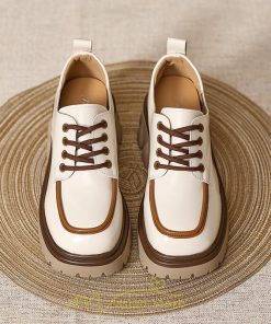 ローファー | 厚底 レディース 厚底スニーカー レースアップ スニーカー PU 合皮 通学 通勤 かわいい 送料無料 可愛い 冬 夏 秋 春