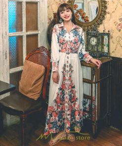 マキシ | ワンピース 長袖 きれいめ 春 ロング 大人 ロング丈 リラックス レディース ルームウェア 上品 旅行 体型カバー リゾート フランス風 着痩せ