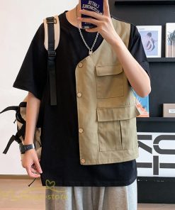 Tシャツ | 半袖メンズ トップス 上品 切り替え カジュアル おしゃれ 重ね着風 レイヤード 20代 30代 カッコウイイ 大きいサイズ 40代 半袖 カットソー