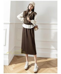 スカート | レディース 無地 カジュアル ひざ下丈 きれいめ 秋冬コーデ エレガント 通勤 通学 20代 Aライン40代 30代 ウエストゴム 50代 ゆったり