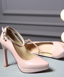 パンプス | ハイヒール シューズ ポインテッドトゥ ヒール 大きいサイズ レディース 走れる 細ヒール アンクルストラップ 宴会 歩きやすい ストラップ