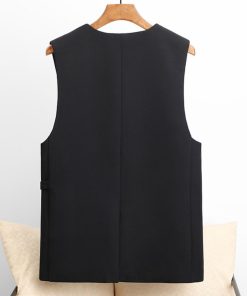 ベスト | ジレ 前開き ノースリーブ 春秋