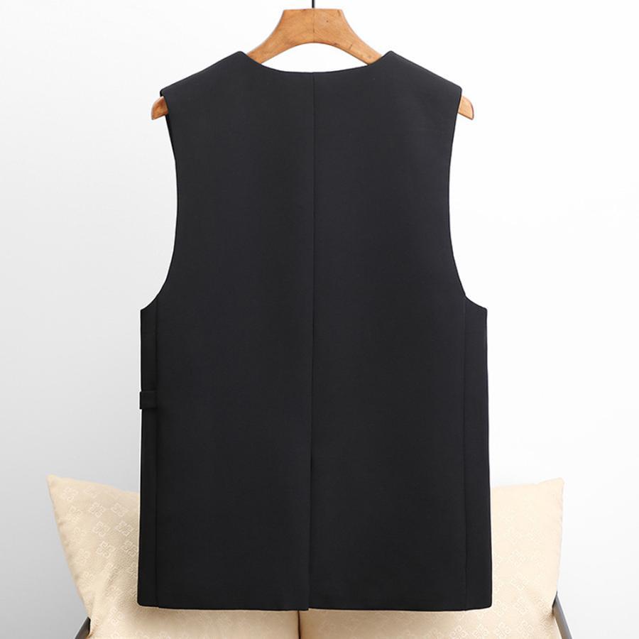 ベスト | ジレ 前開き ノースリーブ 春秋