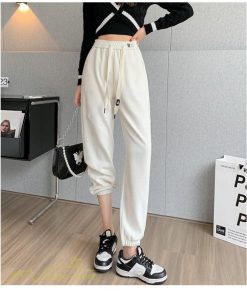 チノ・テーパード・ジョガー・スキニーパン | パンツ テーパードパンツ レディース 秋 冬 ロング丈 おしゃれ 着痩せ ウエストゴム 通勤 通学 スウェットパンツ ボトムス 韓国風 ロングパンツ 秋冬コーデ