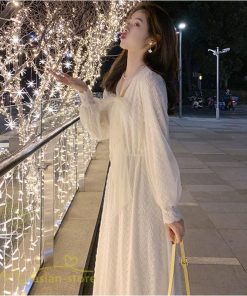 ミディアム | ワンピース レディース Aラインワンピース 着痩せ 上品 長袖ワンピース 春 秋 新作 スプリングワンピース 韓国風 20代 40代 お出かけ ゆったり 通学 30代 通勤