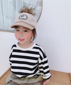 衣装 服 | 子供服 長袖Tシャツ キッズ 男の子 女の子 ロンT トップス 長袖 コットン 春 秋 カジュアル ボーダー柄 ナチュラル 可愛い 男女兼用