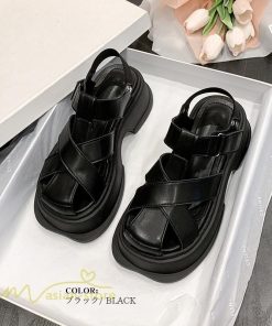 サンダル ミュール | サンダル レディース 履きやすい 夏 サンダル ストラップサンダル 厚底靴 歩きやすい 美脚 大人 新作 痛くない さわやか 大人 走れる 女性 夏向き シンプル