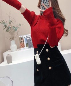 ニット・セーター | アームウォーマー ニットトップス 韓国風