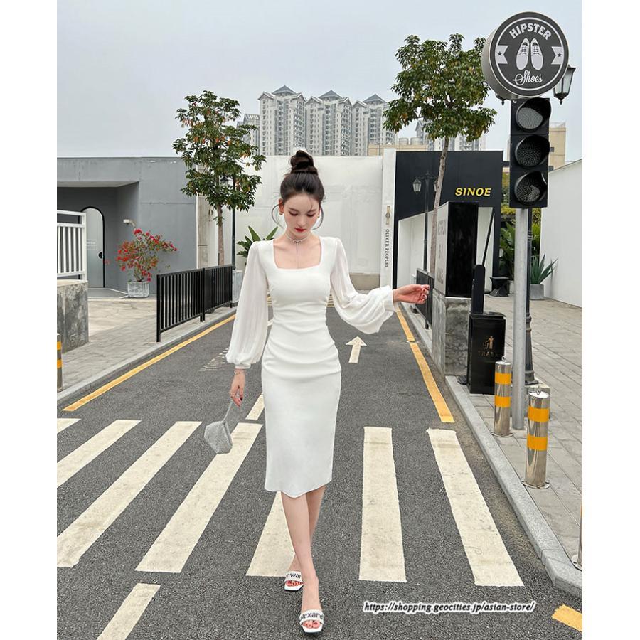タイト | ワンピースタイトワンピース長袖 上品 セクシー高級感 ワンピース タイトワンピース ヒップアップ スリム 美ライン シルエット お呼ばれ エレガント