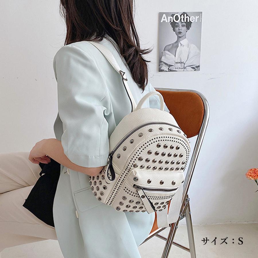リュック | スタッズ リュックサック 女子 おしゃれ