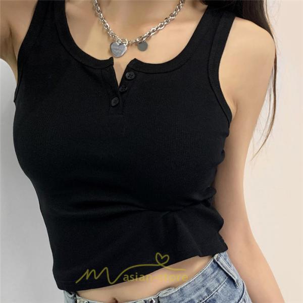 キャミ・タンク | キャミソール レディース トップス ノースリーブ ファッション 韓国風 きれいめ お出かけ ニット 夏 無地 インナー ゆったり デート ナチュラル