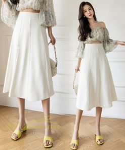 スカート | フレア無地 きれいめ 30代 40代 50代 着やせ 上品 ボトムス 春秋 夏 お洒落 通勤 エレガント 着痩せ 着回し ハイウエスト カジュアル 通学 お出かけ