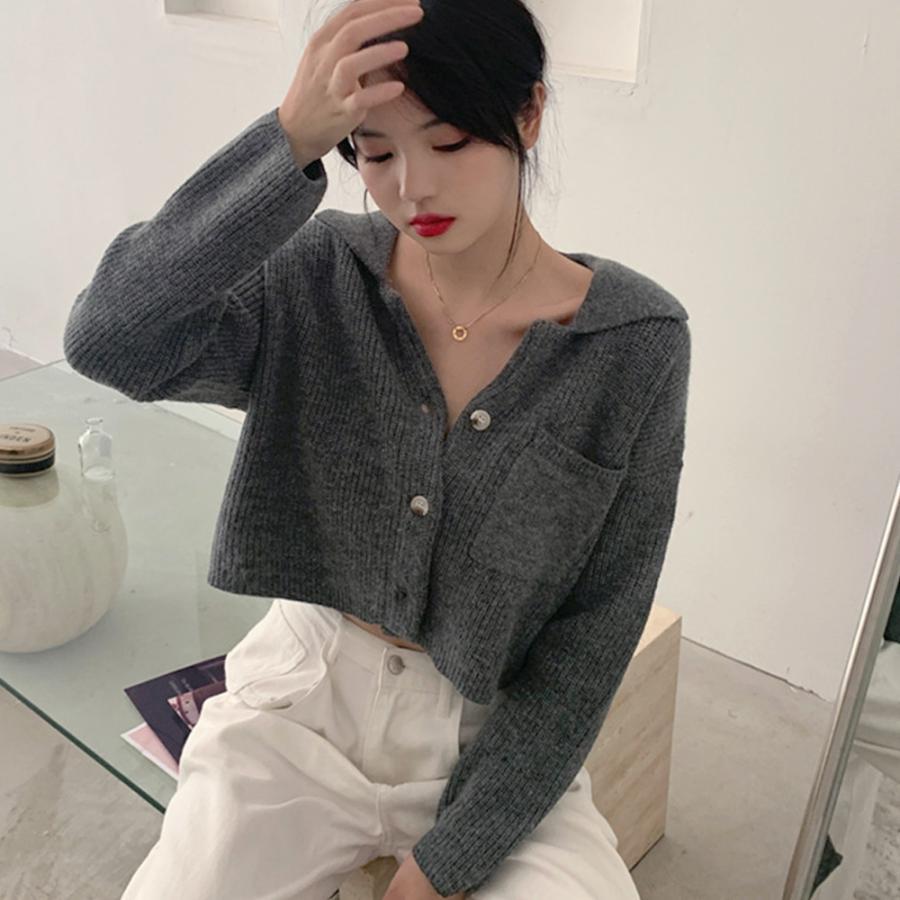 カーディガン | ショート丈ニット トップス