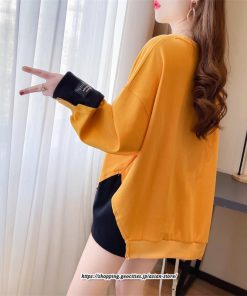 パーカー | トレーナー レディース スウェット 大きいサイズ 韓国 トップス 長袖 おしゃれ 秋冬 送料無料 プルオーバー ゆったり トップス クルーネック Tシャツ