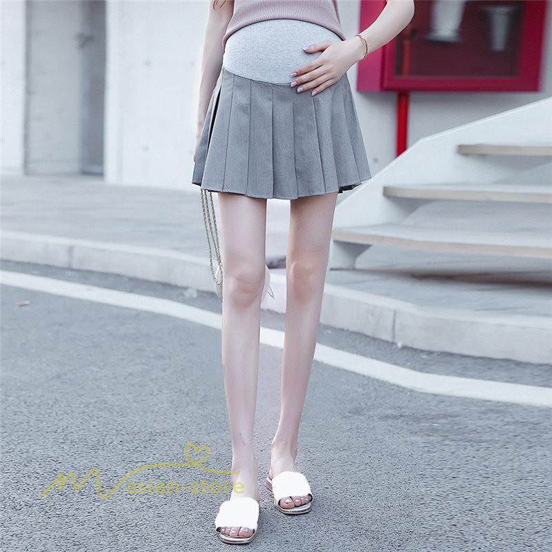 スカート | ミニマタニティウェア レディース プリーツ可愛い 夏 マタニティきれいめ マタニティ おしゃれ ウエスト調整 マタニティ