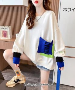 パーカー | トレーナー レディース プルオーバー クルーネック 長袖 トップス Tシャツ スウェット ゆったり トップス 大きいサイズ 秋冬 送料無料 おしゃれ 韓国