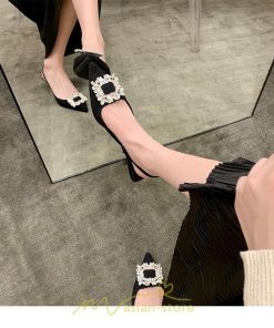 パンプス | 2022年春 夏 痛くない 歩きやすい ピンヒール 6cmヒール 脱げない 柔らかい ブラック 黒 緑 グリーン グレー 通勤 披露宴 OL サンダル 結婚式 きらきら