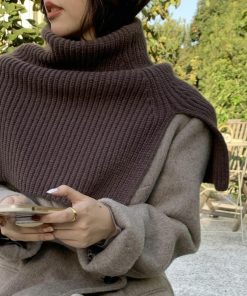 マフラー | タートルネック ニットウォーマー 韓国風